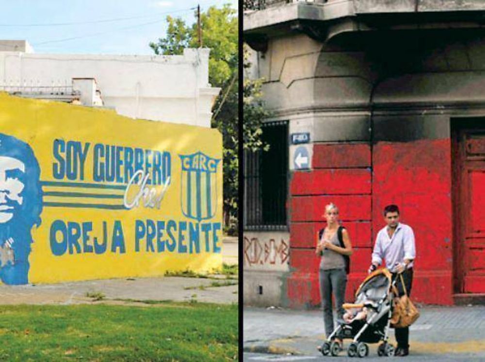 Las pintadas de Newell�s y Central se tornaron incontrolables en las calles de Rosario