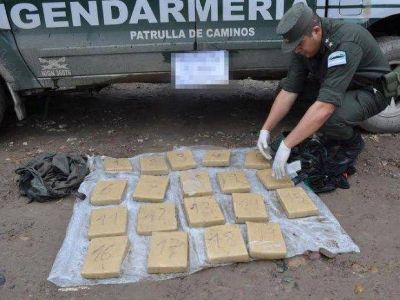 Gendarmer�a incaut� 20 kilos de marihuana en Salta