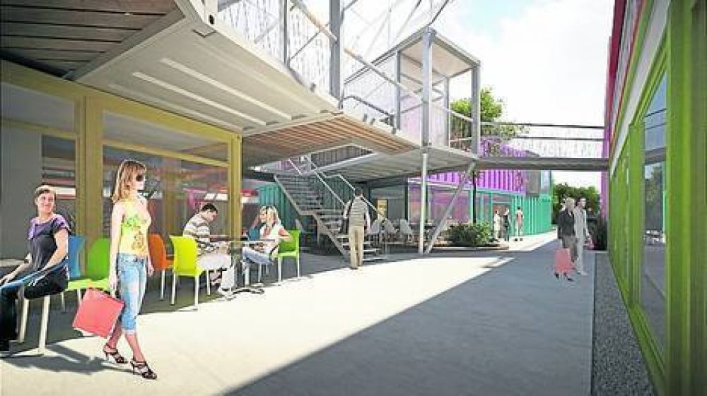 Construir�n un centro comercial ecol�gico con 57 contenedores