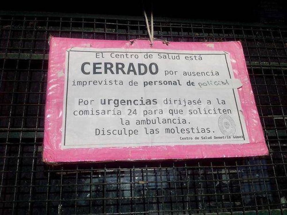 El dispensario de Alto Verde no atiende