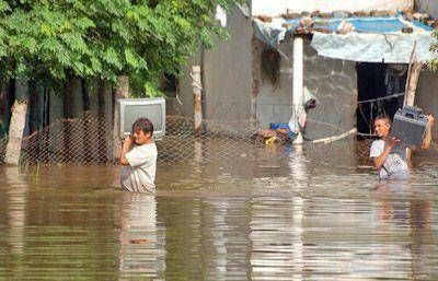 En Pergamino la crecida del Arroyo provoc� m�s de 150 evacuados