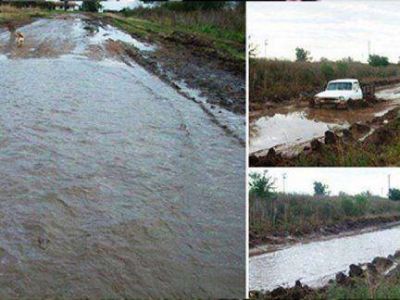 Ruta intransitable en Gualeguaych�: Varias poblaciones se encuentran aisladas 