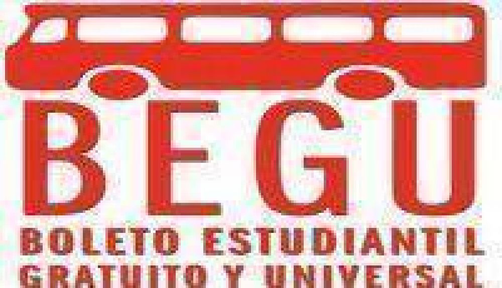BEGU: Abren las inscripciones para el boleto estudiantil