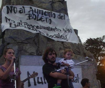 Le pusieron m�sica al rechazo al aumento del boleto