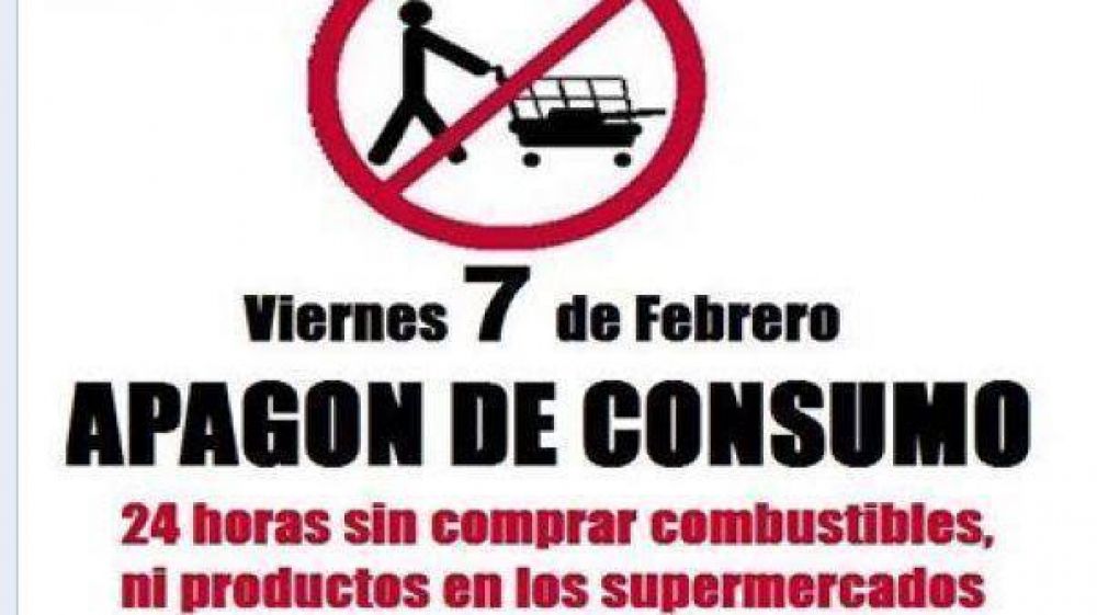 En las redes sociales proponen realizar un "apag�n de consumo"