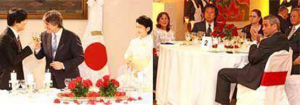 Ferraresi particip� de una cena en homenaje a los pr�ncipes de Jap�n