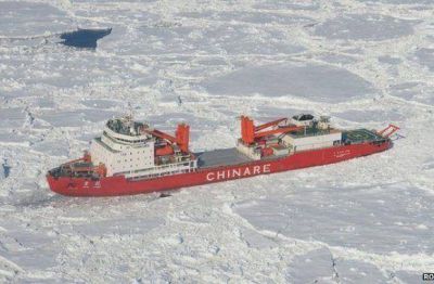 El imponente rompehielos chino amarr� en Ushuaia