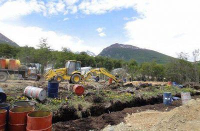 Valle Andorra: avanza la colocaci�n de la red pluvial