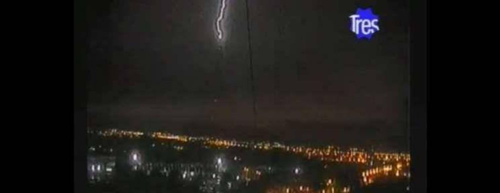 Una inusual tormenta el�ctrica azot� Rosario