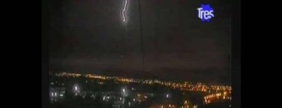 Una inusual tormenta el�ctrica azot� Rosario