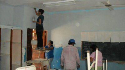 J�venes acondicionaron una escuela en Los Pocitos