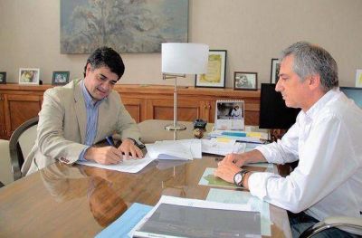 Jorge Macri y Jos� Eseverri se mostraron juntos en Olavarr�a