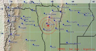 Se registr� un sismo con epicentro cerca de la ciudad