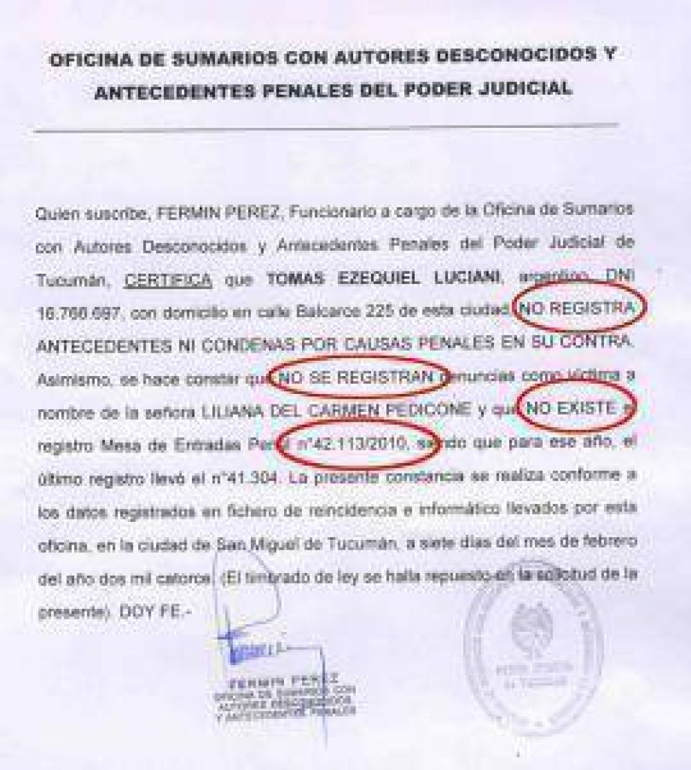La Justicia confirm� que el difamador Jos� Alperovich invent� una causa que no existe, intentando ensuciar al director de Contexto, Tom�s Luciani