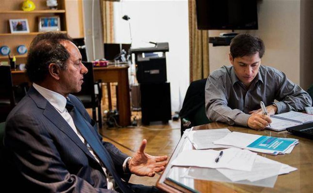 Scioli con Kicillof, por ayuda financiera para la Provincia   