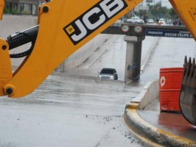 El anegamiento del viaducto perjudic� a vecinos de la zona