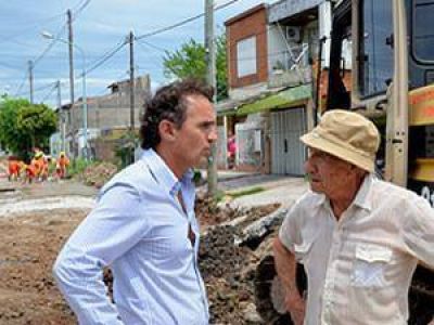 Katopodis supervis� obras de bacheo en Villa Hidalgo