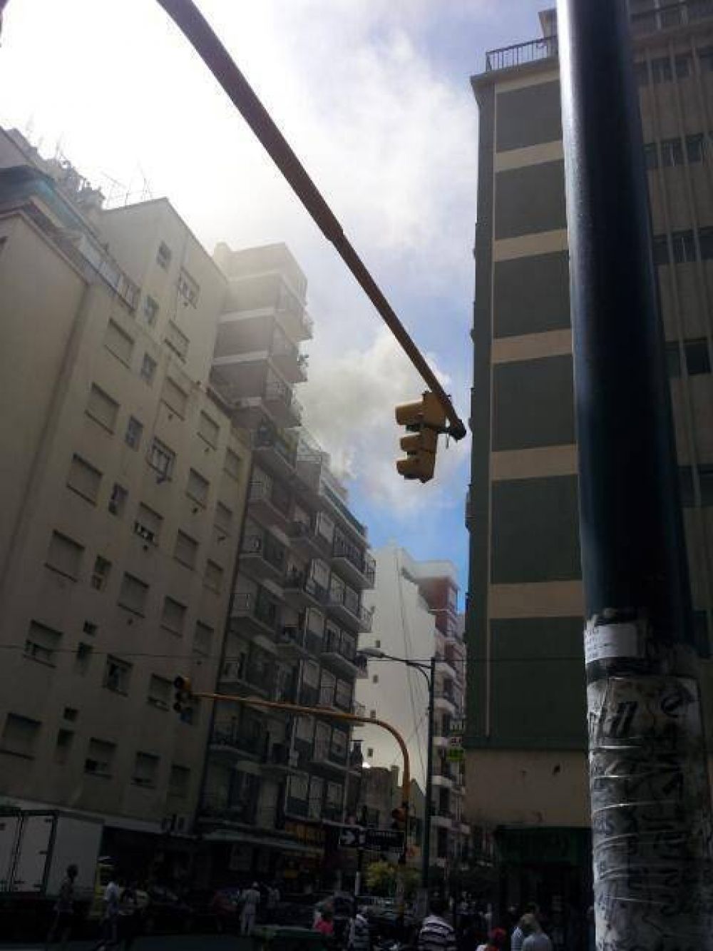 Se incendi� la chimenea de un restaurante en el centro