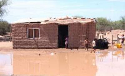Bermejo: tras la crecida, los evacuados volvieron a sus casas