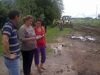 Barrio La Loma: la llegada de las m�quinas calmaron los reclamos de los vecinos