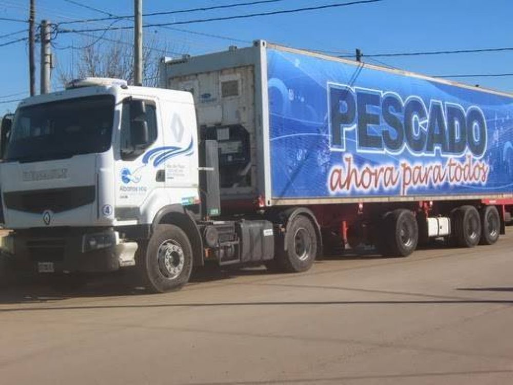 El cami�n de �Pescado Para Todos� fue retenido en Vizcacheras