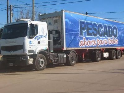 El cami�n de �Pescado Para Todos� fue retenido en Vizcacheras