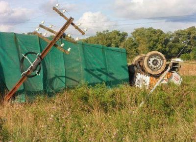Muri� un bolivarense en un accidente cerca de Brandsen