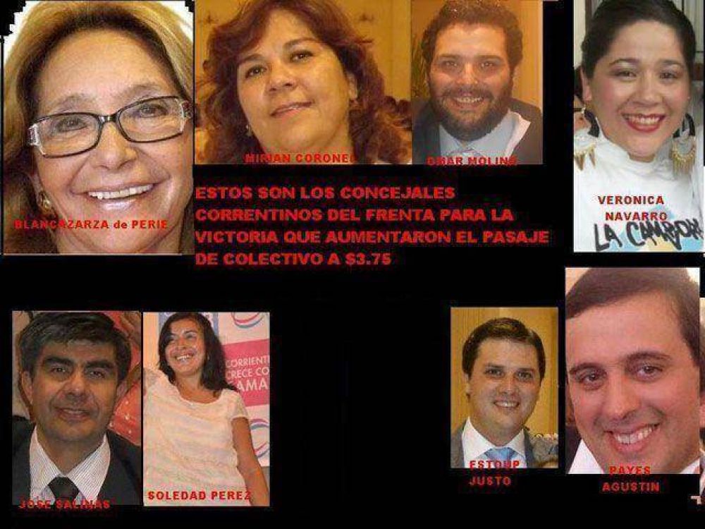 Ladricoimaconcejales kk "contra el aumento de precios", pero a favor del boletazo urbano