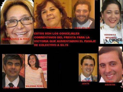 Ladricoimaconcejales kk "contra el aumento de precios", pero a favor del boletazo urbano