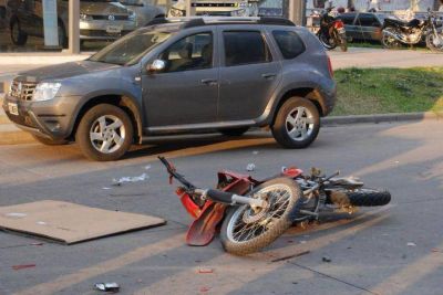 Lesionados en distintos accidentes de tr�nsito en la ciudad