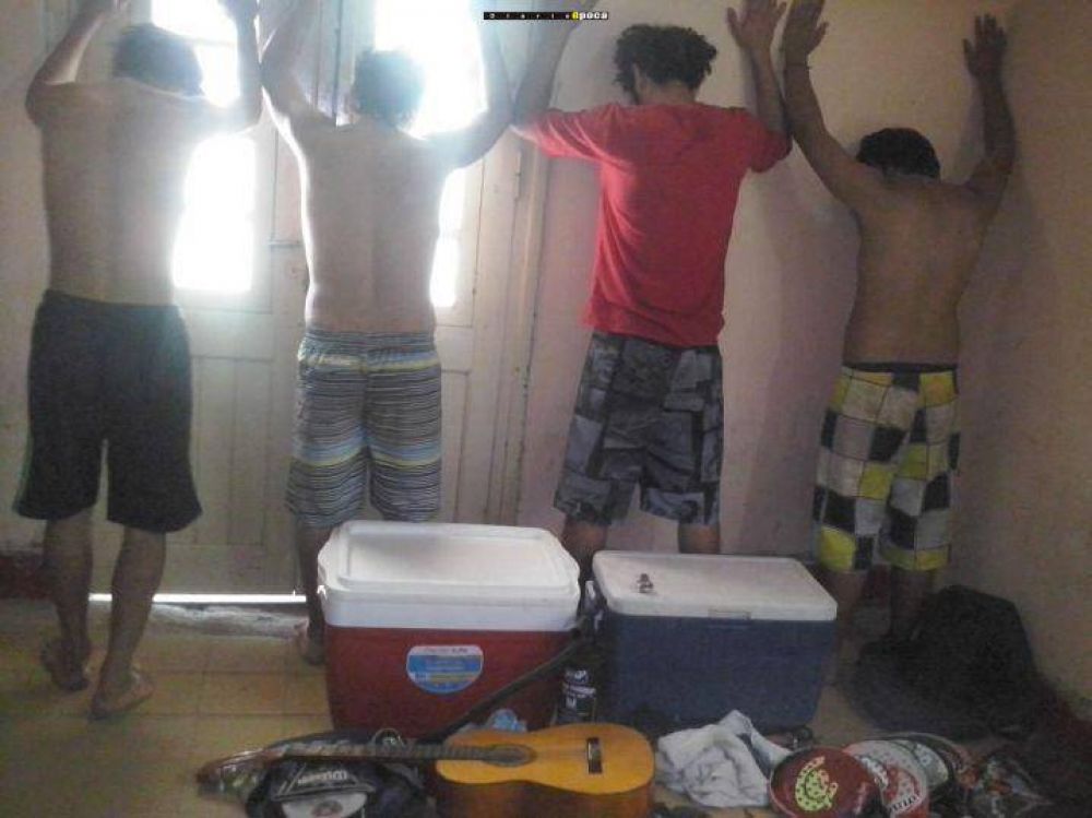 Cuatro j�venes saquearon una casa en �El Paso� y los detuvieron