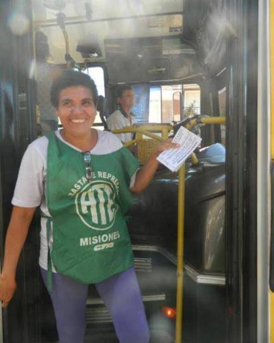 La lucha contra el boletazo en Posadas se subi� a los colectivos