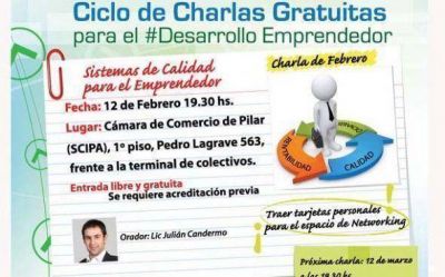 Comienza el ciclo de charlas gratuitas para el #DesarrolloEmprendedor en Pilar