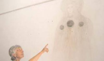 Apareci� la imagen de una virgen en una casa de Avellaneda