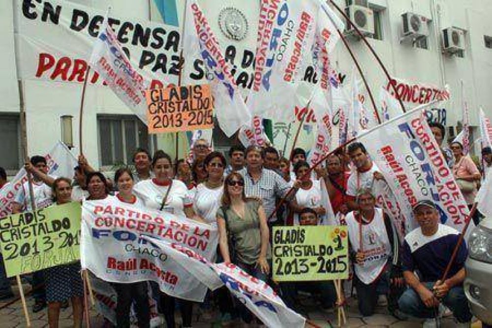 El Partido de la Concertaci�n-FORJA del Chaco rechaza la represi�n