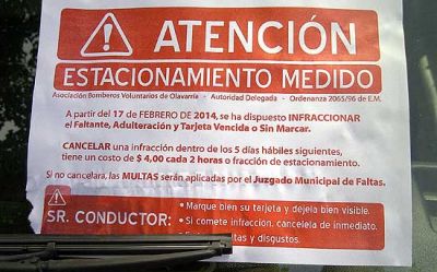 A partir del pr�ximo lunes comienzan las multas por el estacionamiento medido