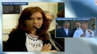 Cristina Kirchner inaugur� obras para San Mart�n de los Andes