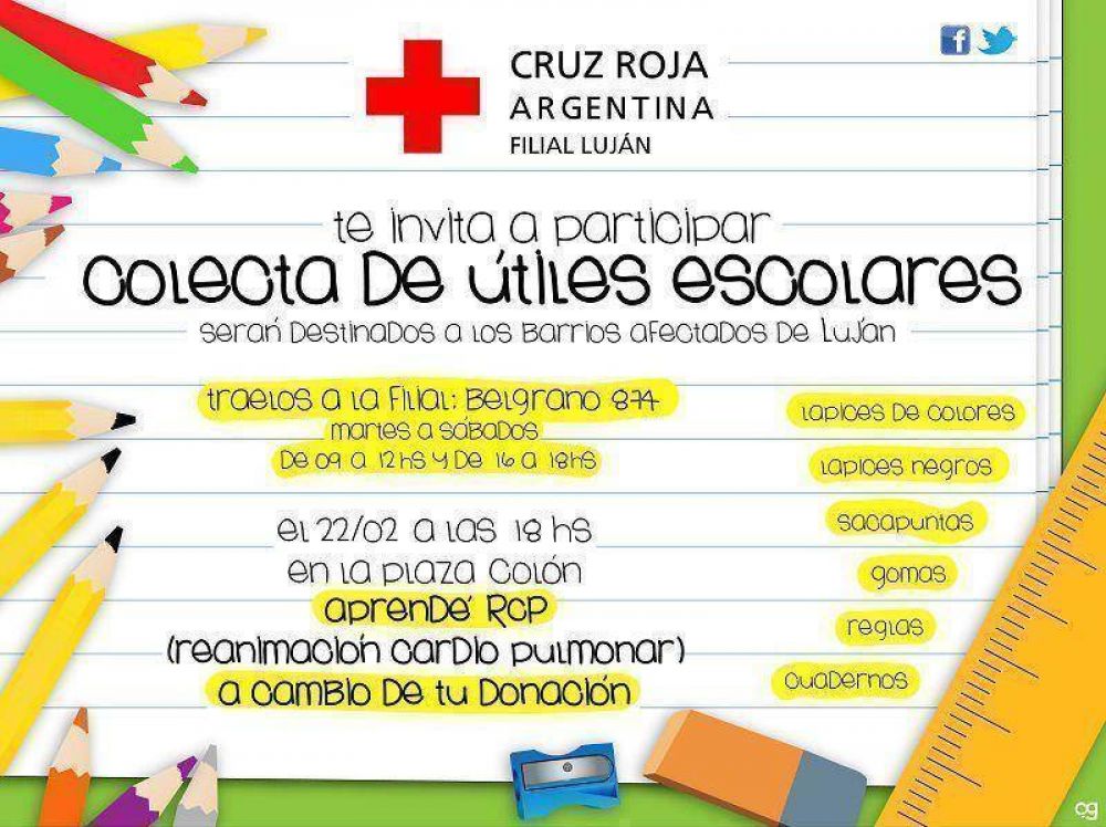 Cruz Roja inici� campa�a de donaci�n de �ltiles
