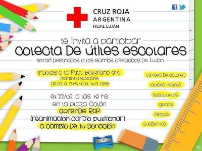Cruz Roja inici� campa�a de donaci�n de �ltiles