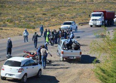 Desocupados cortaron la ruta y se reunieron con el intendente