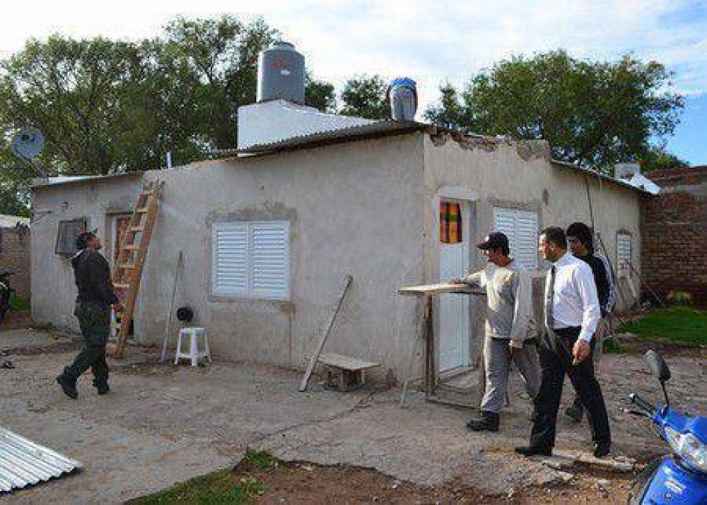 El intendente recorri� casas afectadas