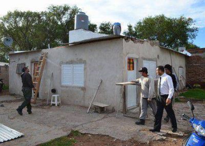 El intendente recorri� casas afectadas