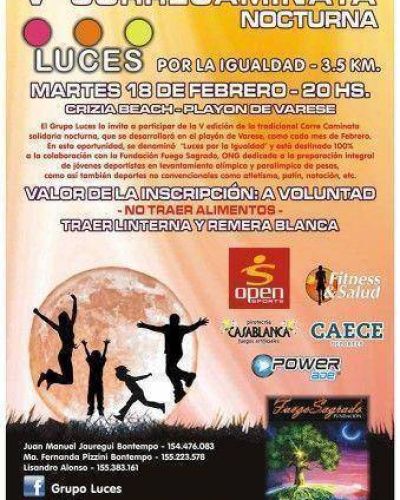Se viene la V Edici�n de la Correcaminata Luces