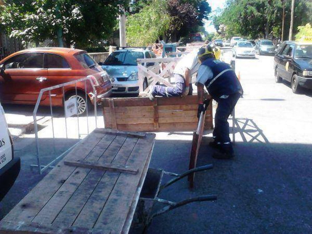Prosiguen las obras de OSSE en zona de la vieja Terminal