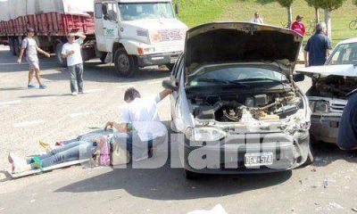 Seis heridos por choques en una ma�ana accidentada