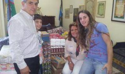 Temporal: Pablo Zabaleta realiz� importante donaci�n a evacuados de Arrecifes