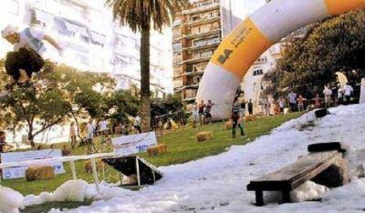 Recoleta: La Ciudad mont� un show de ski y snowboard