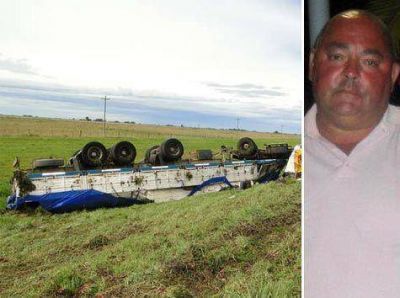 Un transportista de Ca�uelas muri� en Azul