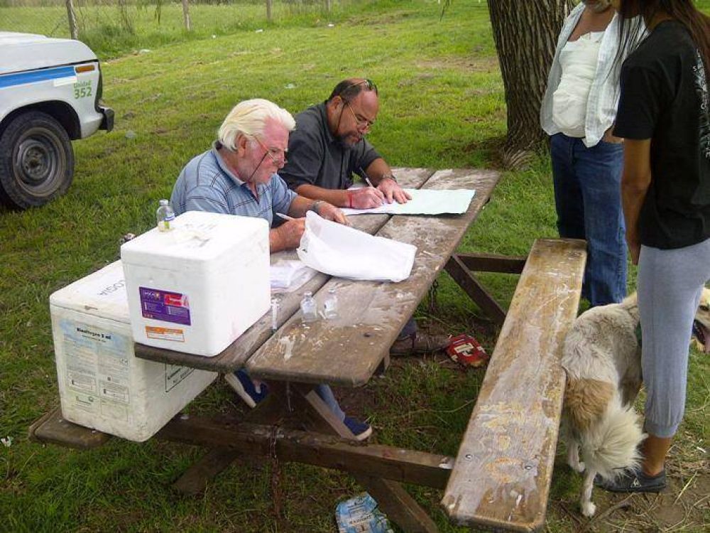 M�s de 120 perros se vacunaron contra la rabia