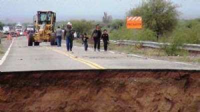 Vialidad comunic� el estado de Rutas y Caminos tras el temporal